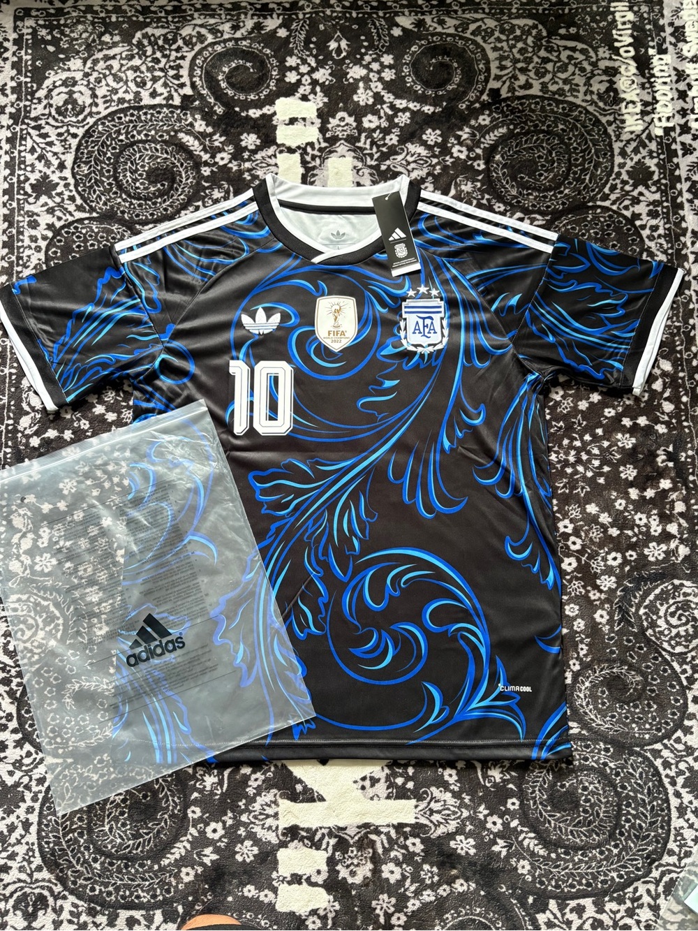 Argentina Lionel Messi #10 2026 World Cup Away Black Men's Jersey Size Men Small - Picture 1 of 4